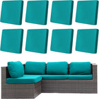 8Pcs Outdoor Cushion Covers, Patio Cushion Covers, Stretch Elastic Slipcovers by dreahoteztil