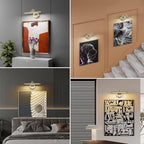 Picture Light for Wall,Battery Operated Art Lights for Painting,3 Color and Brightness, Adjustable Wireless Portrait Lights with Remote for Artwork,Bookcase,Photo Frames(Antique Bronze, 12inch)
