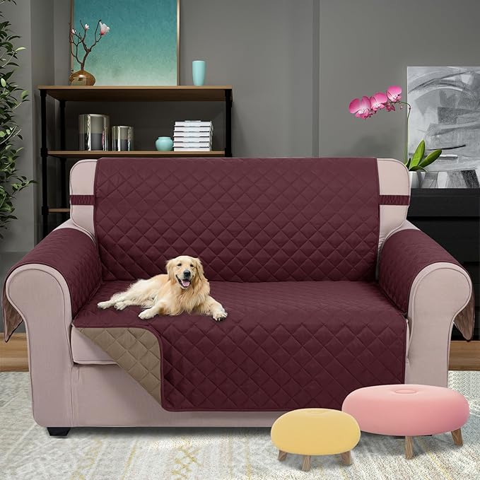 U-NICE HOME Loveseat Sofa Cover Reversible Couch Covers - Image 2