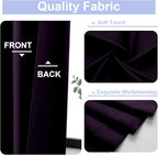 Simplebrand Ava Blackberry Short Blackout Curtains - Image 3