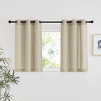 NICETOWN Angora Linen Kitchen Window Curtains Over Sink, Grommet Thick Linen by NICETOWN
