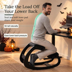 NYPOT Ergonomic Kneeling Chair with Adjustable Seats - Knee Chair for Posture Correction & Kneel Rocking Stool for Desk - Back Pain Relief for Home and Office, Supports 250 pounds - 5 Years Warranty