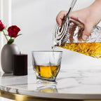 Cocktail Mixing Glass with Strainer Set, Bartender Gifts for Men