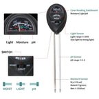 2 Packs Soil Moisture Meter, 3 in 1 Soil Tester Tool, Plant Water Monitor