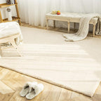 Ashler Faux Fur Rug, Ultra Soft Faux Rabbit Fur, 5 x 7 Feet Rectangle, Machine - Image 7
