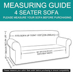 U-NICE HOME 4 Seater Stretch Couch Cover Sofa Cover Washable Sofa Slipcover - Image 6