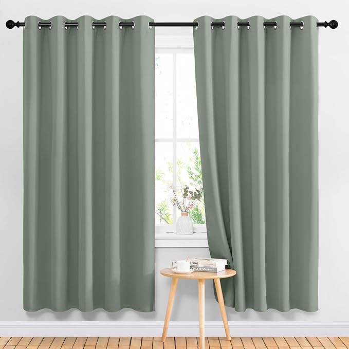 NICETOWN Sage Green Blackout Curtains & Drapes by NICETOWN
