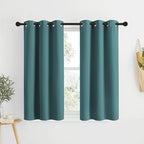 NICETOWN Sea Teal Kitchen Window Curtains Over Sink by NICETOWN