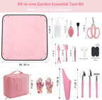 34 Pcs Succulent Tools Set for Plant Care, Mini Gardening Tools for Indoor Plants, Repotting & Pruning, Ideal for Beginners & Women Pink