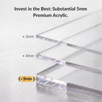 Heavy-Duty Acrylic Tea Station with 8-Compartment Drawer Organizer