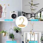 Gold Ceiling Hooks for Hanging Plants, Plant Hanger Indoor Hanging Hooks