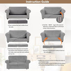 WEERRW Velvet Couch Covers for 2 Cushion Couch Sofa - Image 6