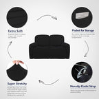 PureFit Super Stretch Loveseat Recliner Sofa Couch Cover - Image 3