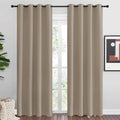 NICETOWN Taupe Blackout Curtains 86" Long, 2 Pieces by NICETOWN