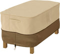 Classic Accessories Veranda Water-Resistant 32 Inch Rectangular Patio Ottoman/Side Table Cover, Outdoor Table Cover