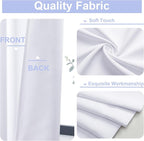 Simplebrand Ava Pure White Long 10ft Curtains - Image 3