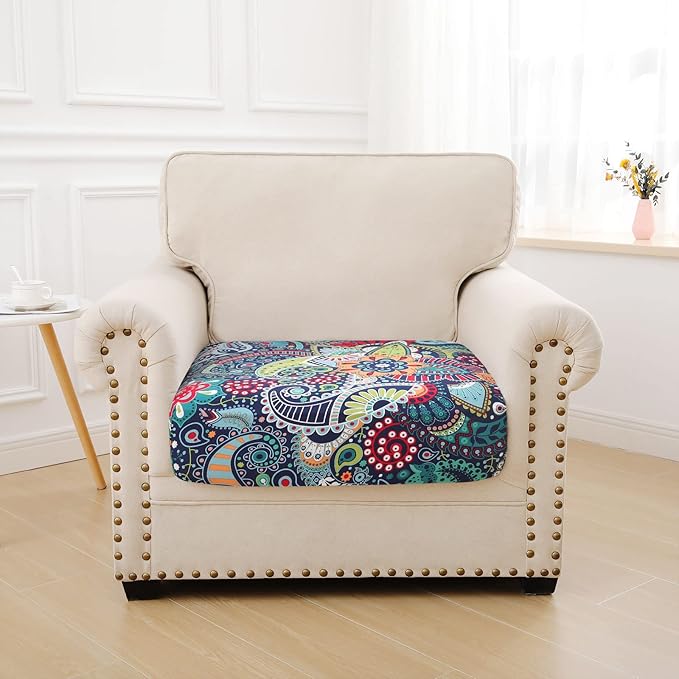hyha Printed Couch Cushion Covers, Floral Sofa Covers Washable - Image 5