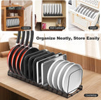 Housolution Cutting Board and Baking Tray Cookie Sheet Organizer, Black