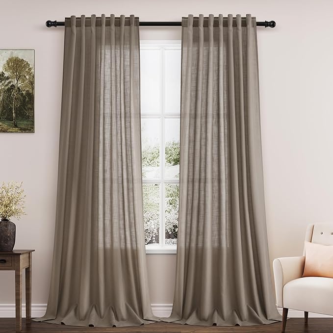 Extra Long Curtains 2 Panels 102 Inches Long by Nanspring