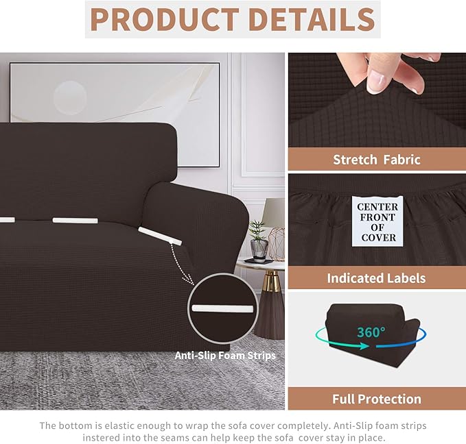 Easy-Going 100% Waterproof Loveseat Couch Cover, Dual Waterproof Sofa Cover - Image 4