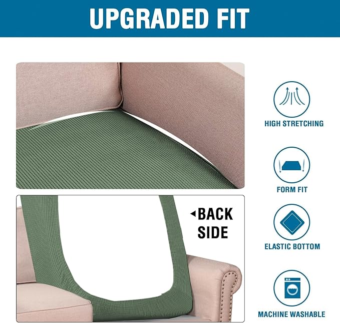 H.VERSAILTEX Super Stretch Individual Chaise Cover Sectional Couch Covers - Image 6