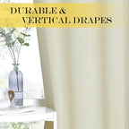 NICETOWN Room Darkening Beige Curtains - Image 5