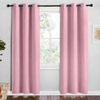 NICETOWN Crystal Pink Room Darkening Curtains by NICETOWN