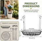 2 Pcs Plant Riser for Inside Pots, Planter Insert for Large Pot
