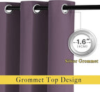 NICETOWN Plum Curtains and Drapes - Image 2