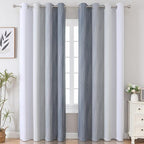 Estelar Textiler Thermal Insulated Blackout Curtains 96 Inches Long, Ombre Grey - Image 2