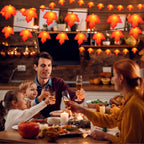 Fall Decor Maple Leaf String Lights, 8.5Ft Fall String Lights Plug In with 10 LED Orange Leaves Lights, Thanksgiving Lights Indoor Outdoor for Autumn Home Fireplace Harvest Thanksgiving Decorations