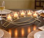 Seraphic Centerpieces for Tables, Dining Room Candle Holder Decor, Gold