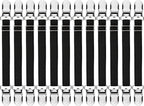 Boao 12 Pcs Bedsheet Strap Elastic Clip, Black, 8-12 Inch Length