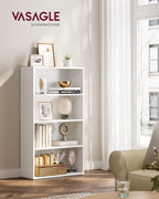 VASAGLE 4-Tier Bookshelf, Storage Organizer, 23.6 x 9.5 x 42.4 Inches