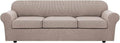 4 Piece Stretch Sofa Covers for 3 Cushion Couch Covers Furniture Slipcovers by HVERSAILTEX