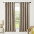 RYB HOME Camel Beige Velvet Curtains by RYBHOME