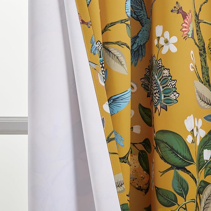 Topfinel 80 Inches Long Custom Mustard Yellow Luxury Curtains - Image 7