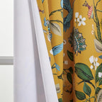 Extra Long 108 Inches Curtains for Large Window Luxury Mustard Yellow Floor To - Image 9