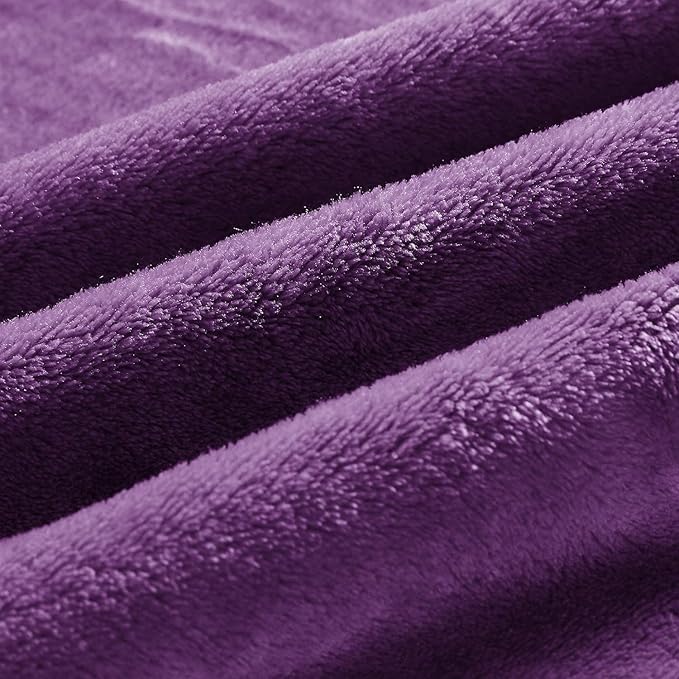 BEDELITE Fleece Blanket Purple Throw Blanket - Image 3
