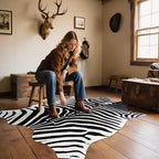 AROGAN Premium Faux Zebra Hide Rug 6.2 x 7 Feet, Sturdy and Large Size Zebra - Image 8