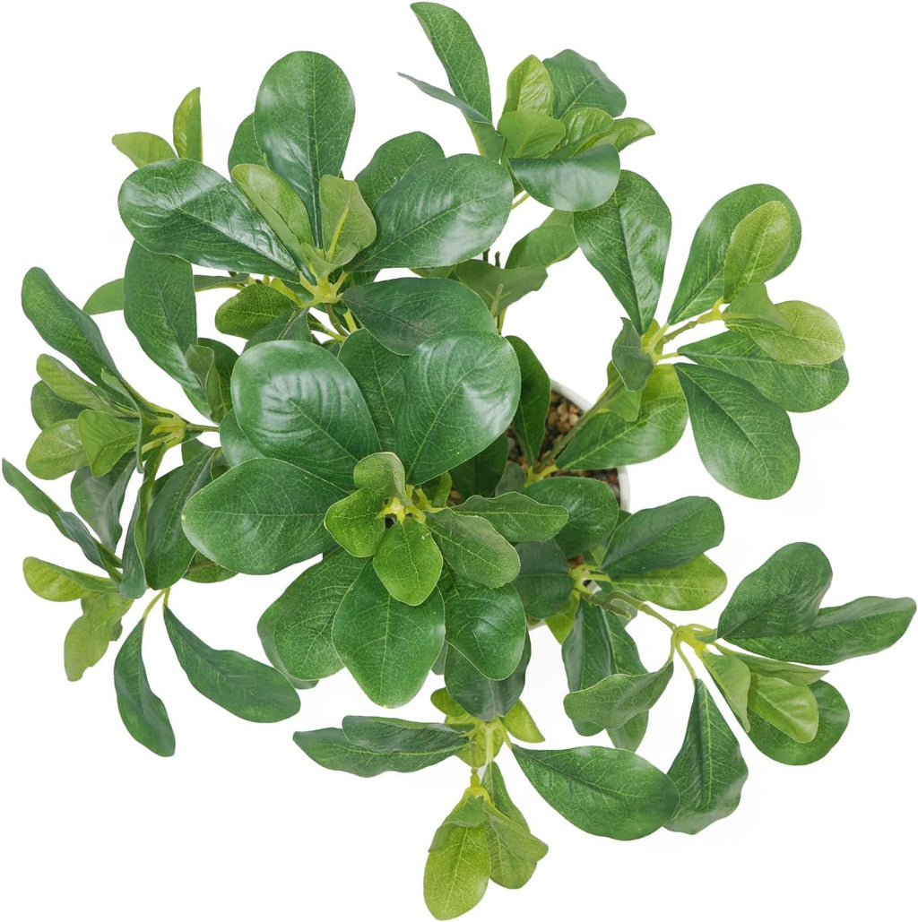Artificial Potted Plant Leaves 16.9"