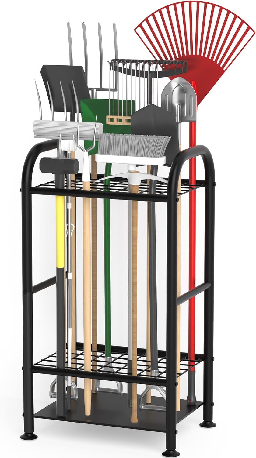 Garden Tool Organizer, Yard Tool Tower Rack