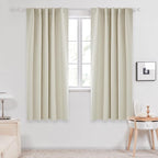 Deconovo Blackout Curtains, Thermal Insulated, W42 x L72 2 Panels, Back Tab - Image 2