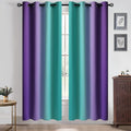 Yakamok Ombre Teal and Purple Curtains by Yakamok