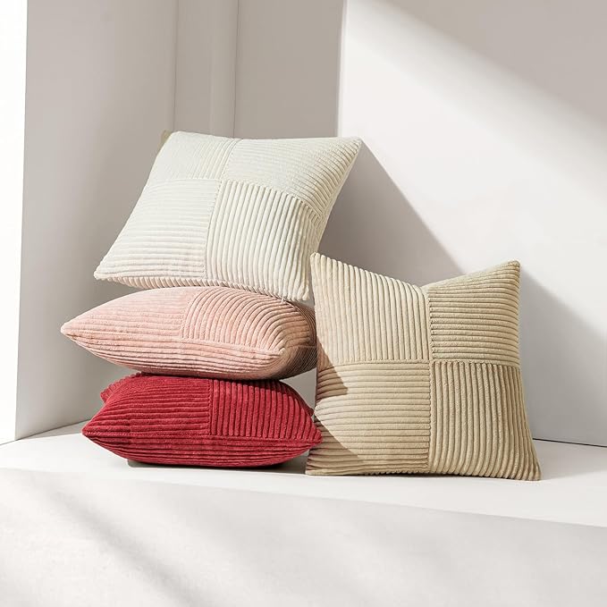 MIULEE Beige Decorative Lumbar Throw Pillow Covers 14x22 Inch - Image 5