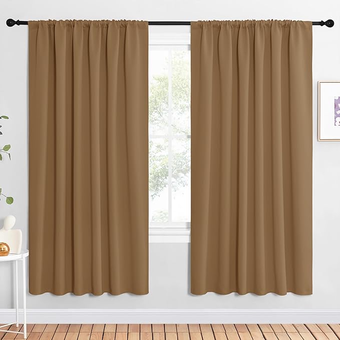 NICETOWN Bedroom Window Curtain Panels, 2 Panels, 62 in x 72 in, Window by NICETOWN