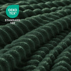 BEDELITE Fleece Blanket Twin Size – 3D Ribbed Jacquard Soft and Warm Decorative - Image 3