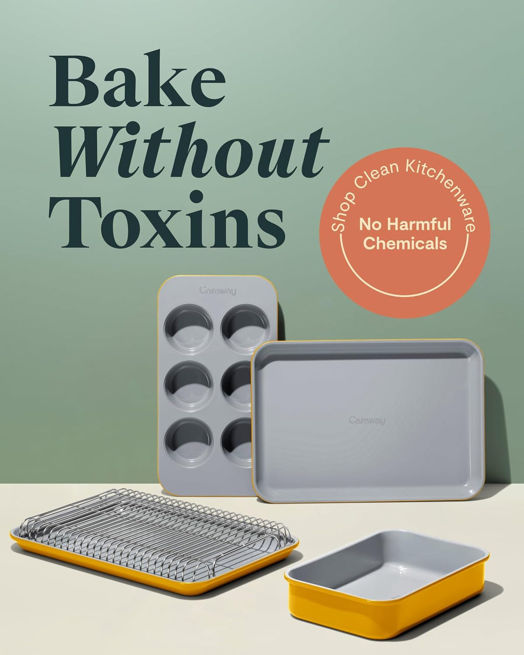 Caraway 6-Piece Ceramic-Coated Mini Bakeware Set