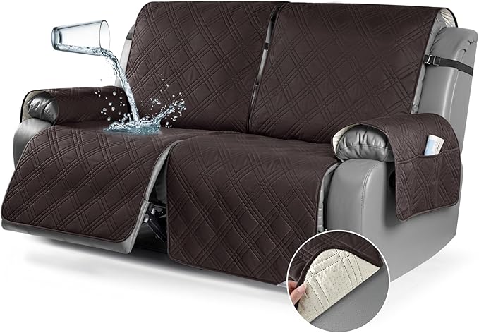 TAOCOCO 100% Waterproof Oversized Loveseat Recliner Cover, Non Slip Split Couch by TAOCOCO