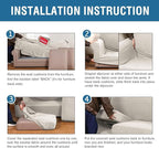 H.VERSAILTEX 4 Piece Stretch Sofa Covers - Image 6